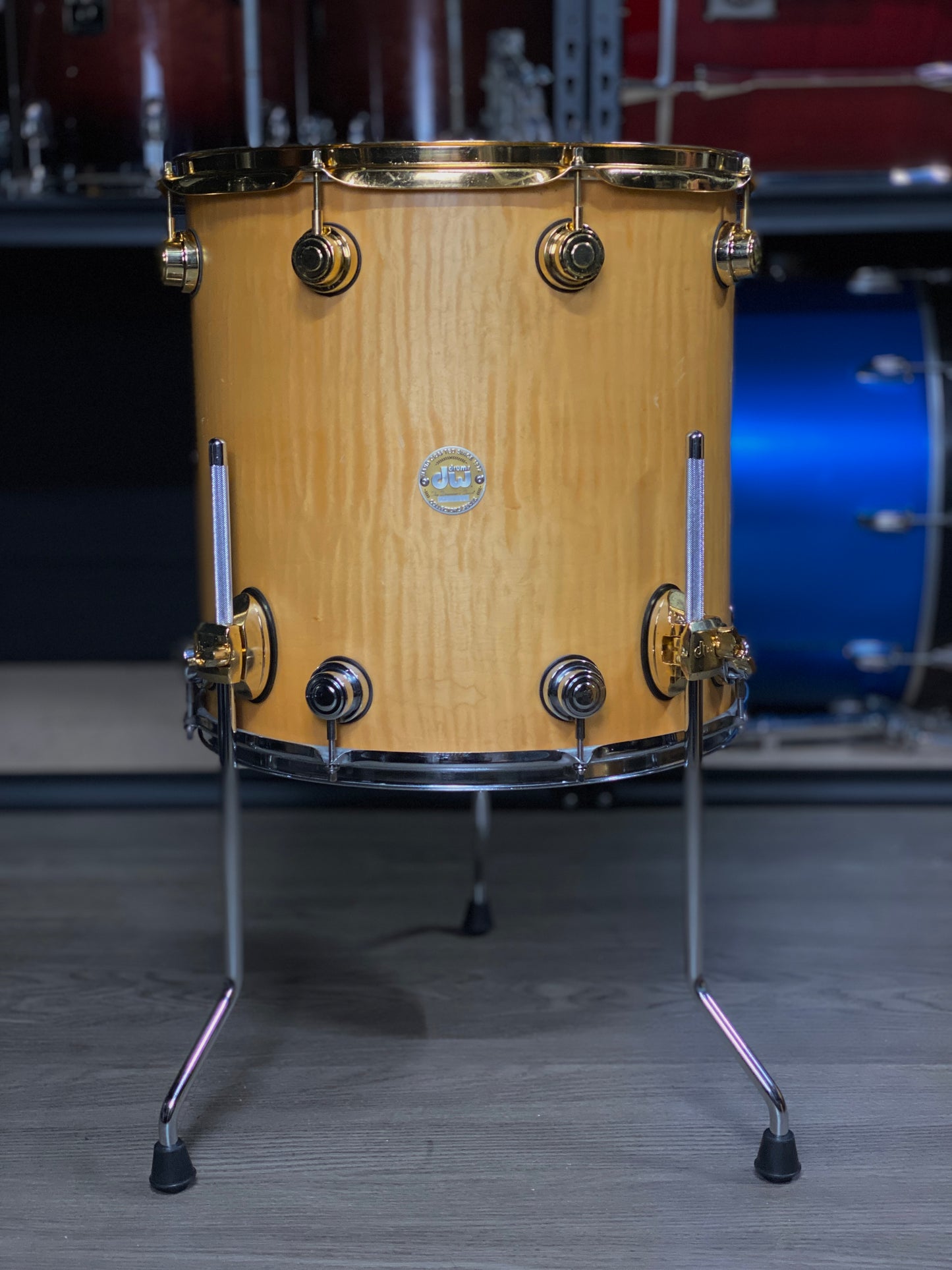 DW Collector’s Series Drum Kit – Exotic Quilted Maple (2006 Gold Badge)