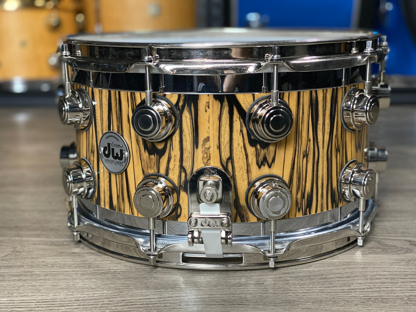 DW Collector’s Custom Series 8x14 Edge Snare Drum – Exotic Ivory Ebony