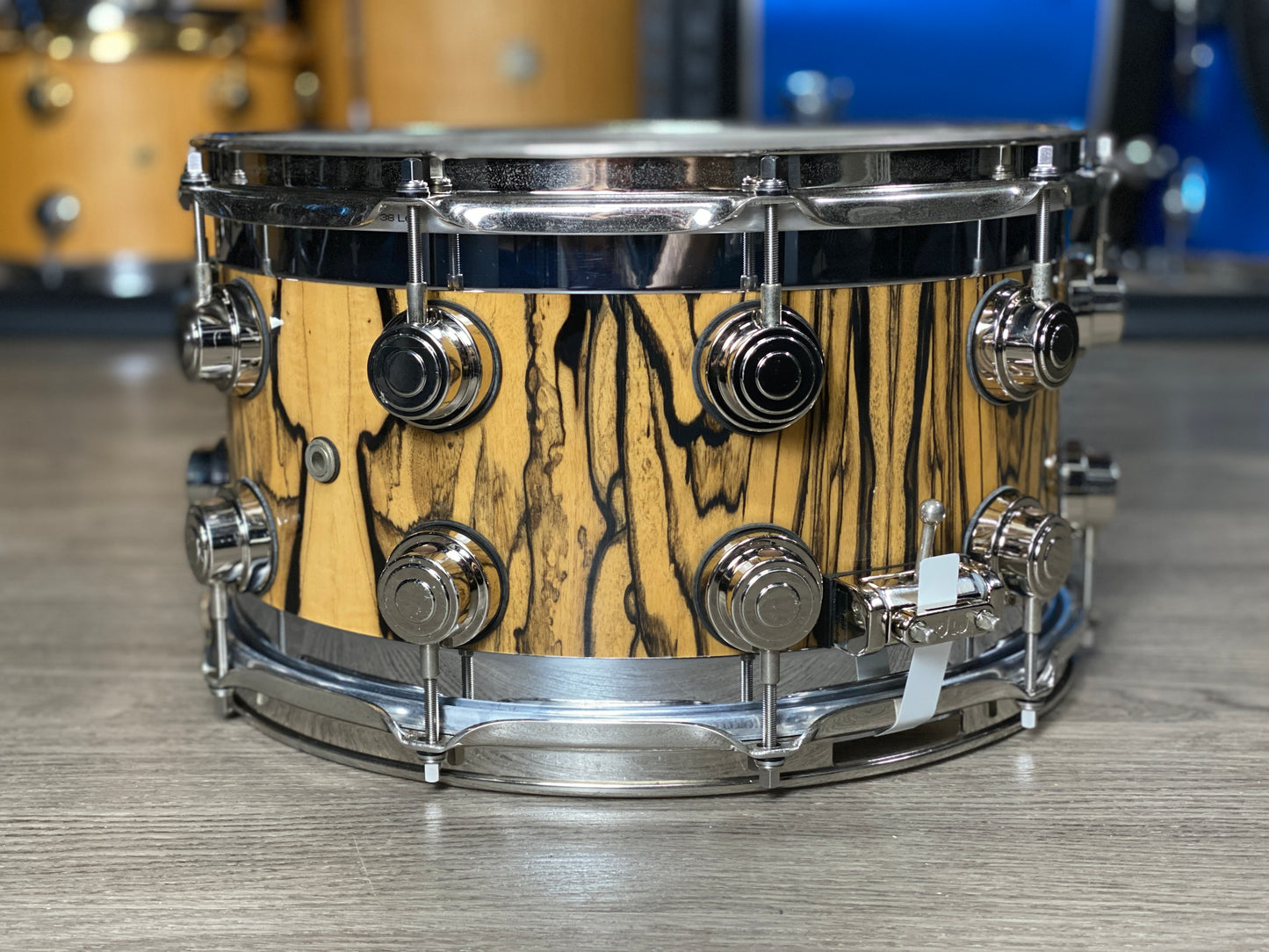 DW Collector’s Custom Series 8x14 Edge Snare Drum – Exotic Ivory Ebony
