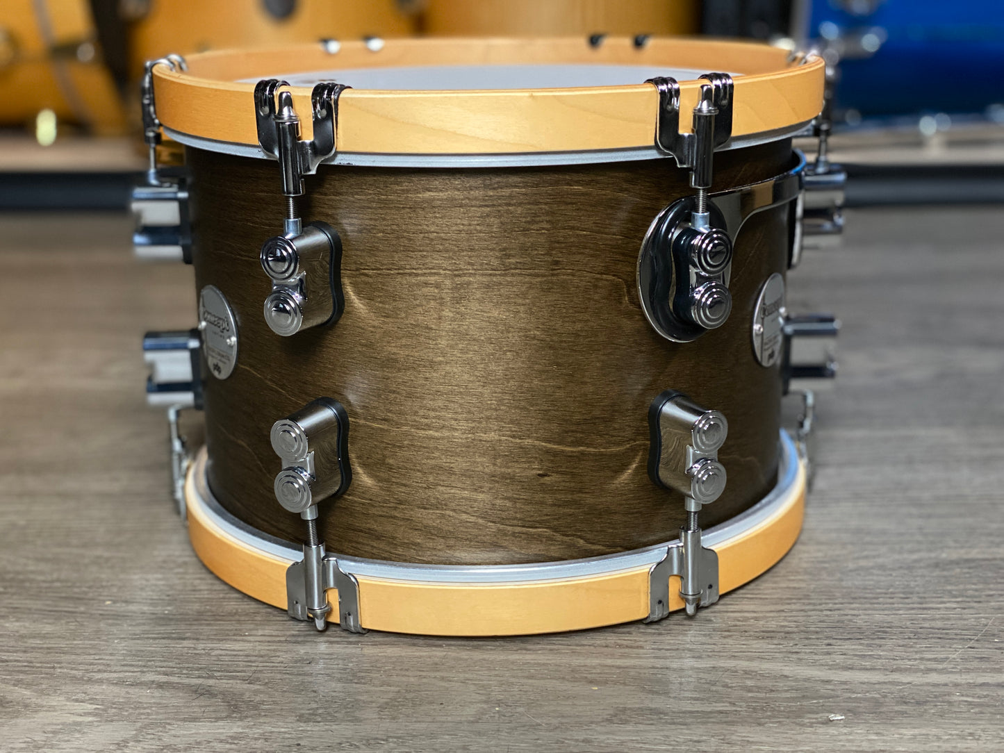 PDP Concept Classic Maple 8x12 Rack Tom – Walnut / Natural Hoops
