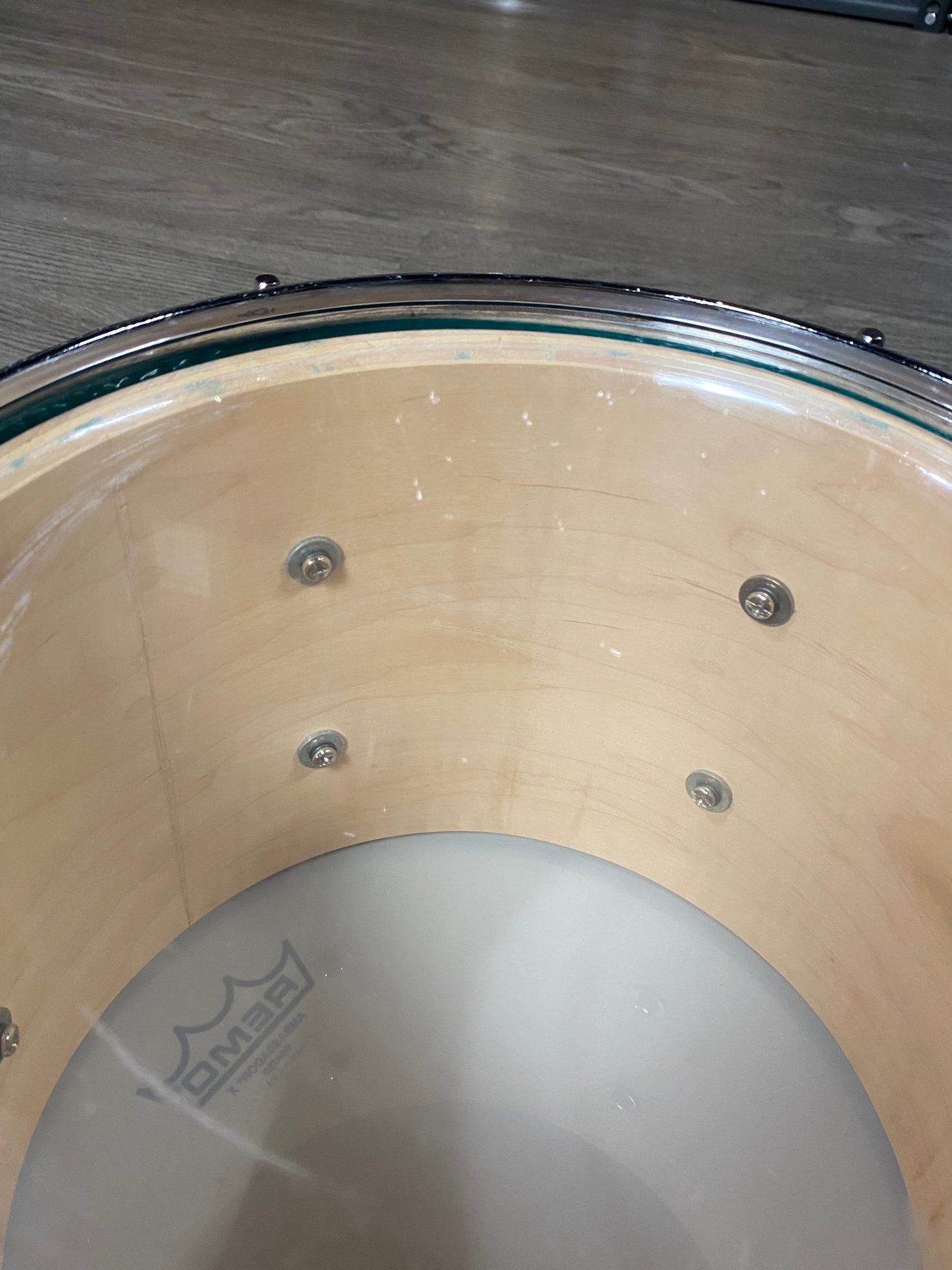 Custom USA Maple Drum Kit – Aqua Fade
