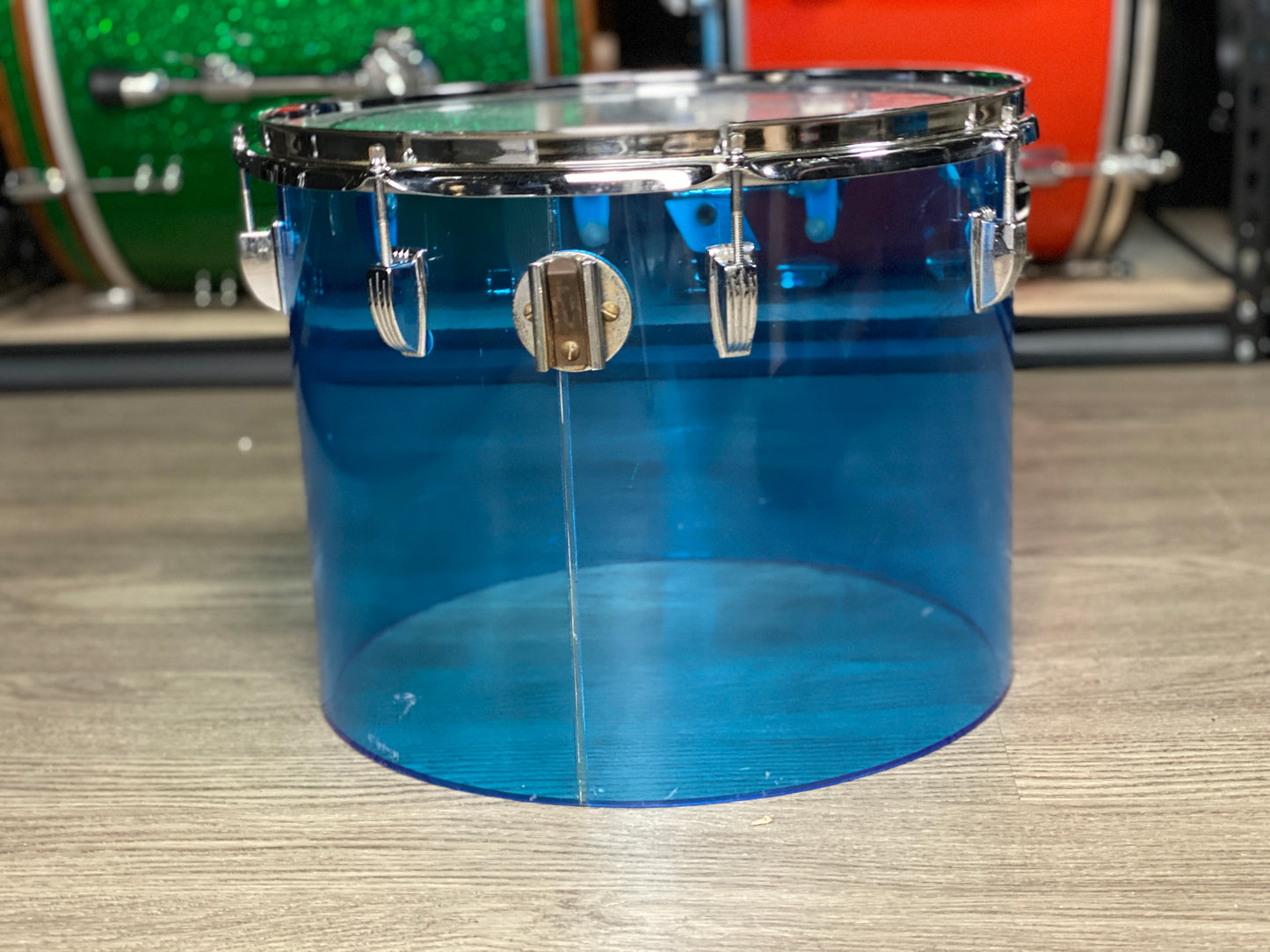 Ludwig 12x15 Vistalite Concert Tom Blue - 1970s