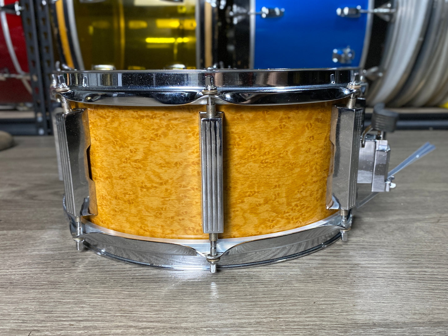 Tama 6x13 Artwood Snare Drum Amber Gravure 1990s