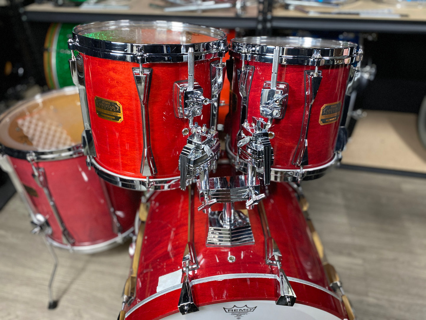 Tama Artstar Custom Maple Drum Kit Cherry Wine 1990s