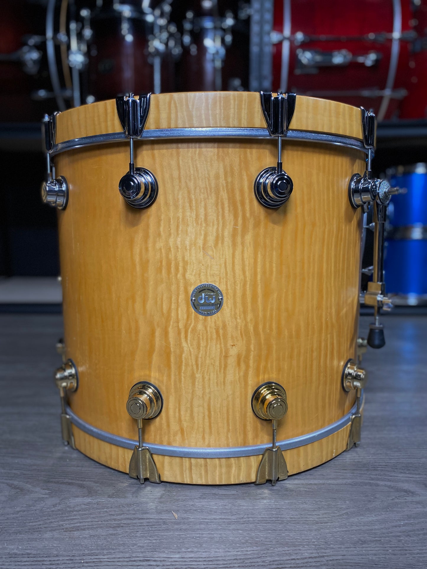DW Collector’s Series Drum Kit – Exotic Quilted Maple (2006 Gold Badge)