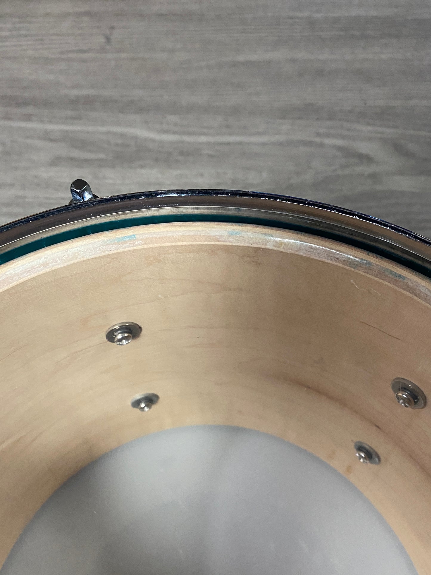 Custom USA Maple Drum Kit – Aqua Fade