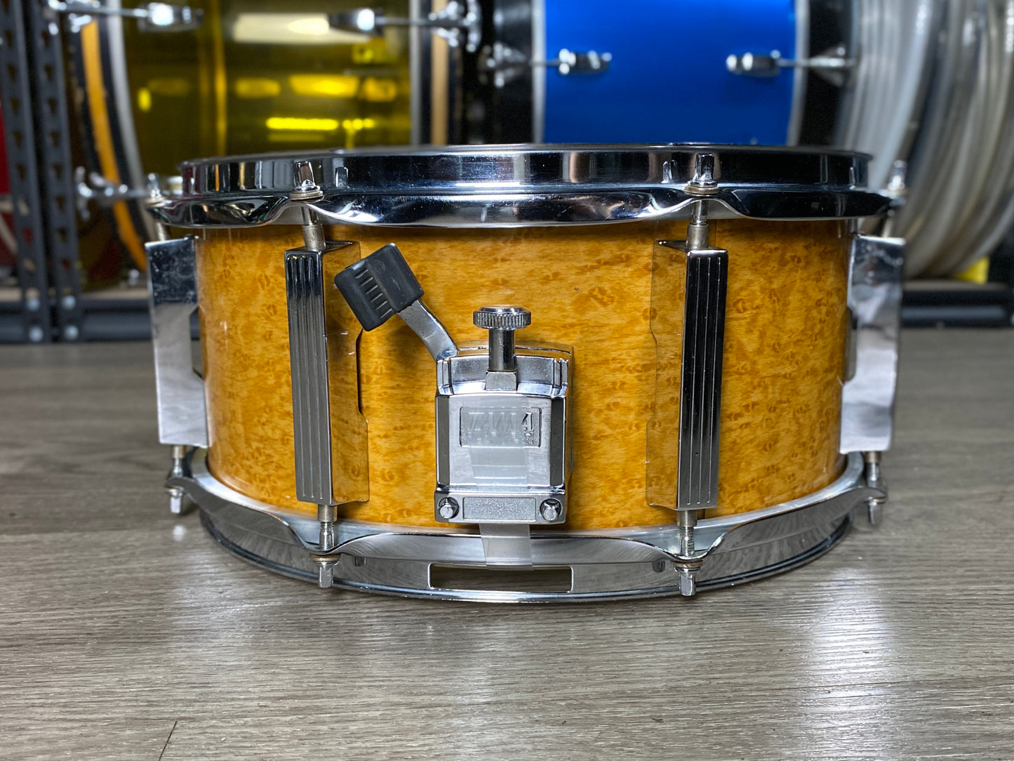 Tama 6x13 Artwood Snare Drum Amber Gravure 1990s