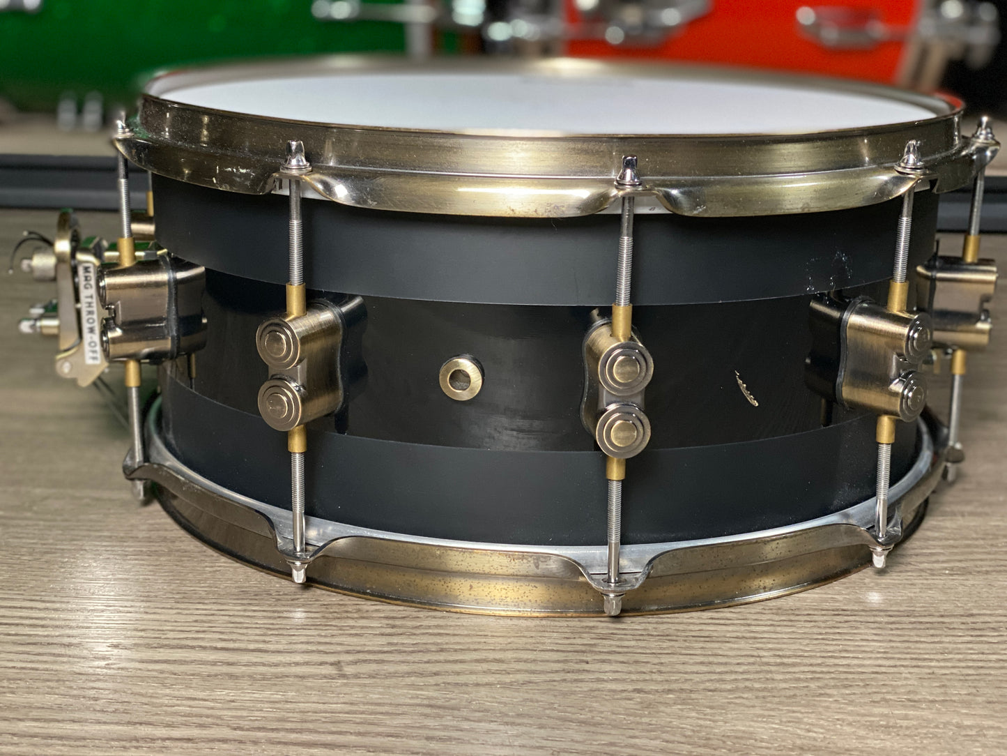 PDP 20th Anniversary 6.5x14 Snare Drum Gloss Black with Antique Bronze Hardware