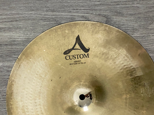Zildjian 14” A Custom Bottom Hi Hat Cymbal