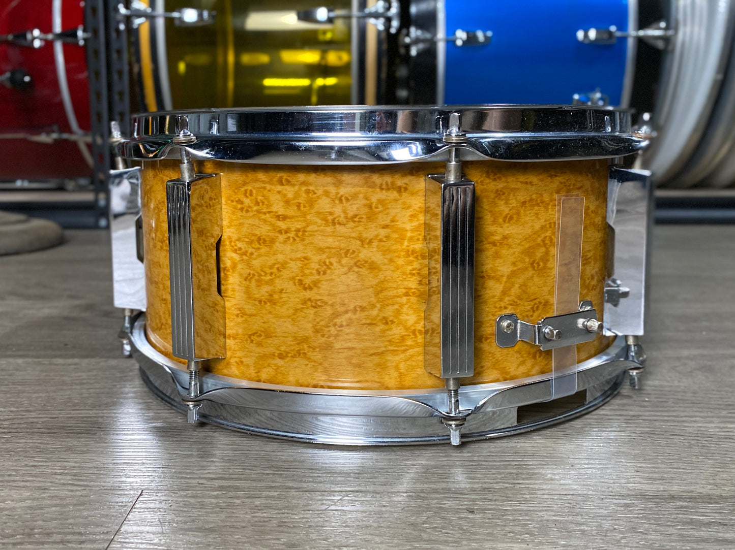 Tama 6x13 Artwood Snare Drum Amber Gravure 1990s