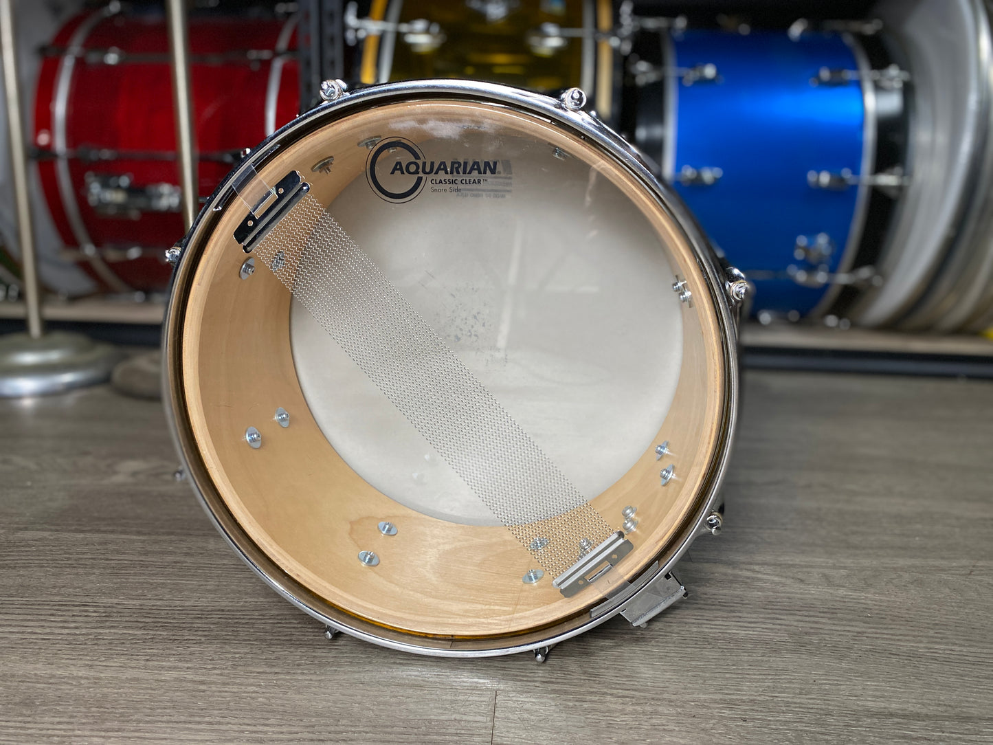 Tama 6x13 Artwood Snare Drum Amber Gravure 1990s