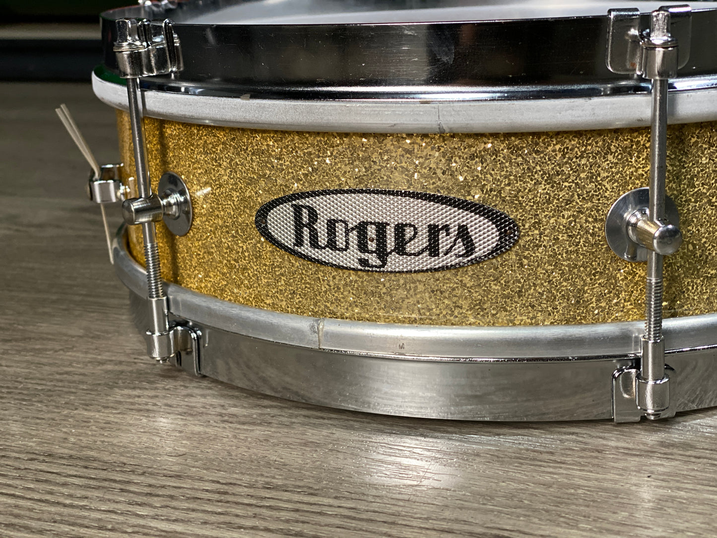 Rogers 4x13 Classmate Outfit Snare Drum Gold Sparkle 1950’s