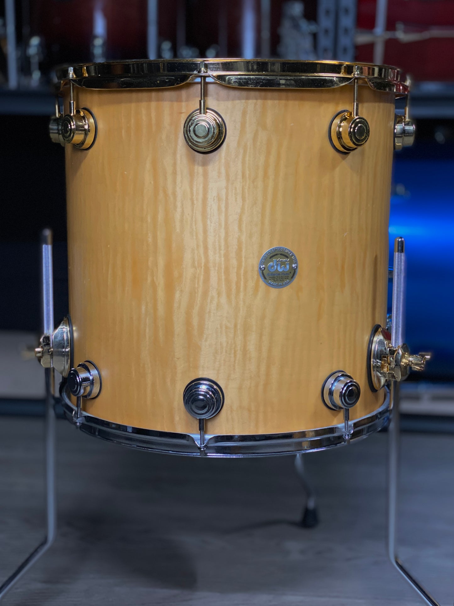 DW Collector’s Series Drum Kit – Exotic Quilted Maple (2006 Gold Badge)