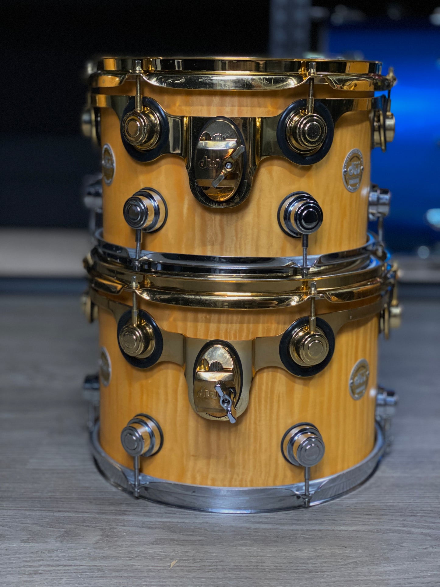 DW Collector’s Series Drum Kit – Exotic Quilted Maple (2006 Gold Badge)