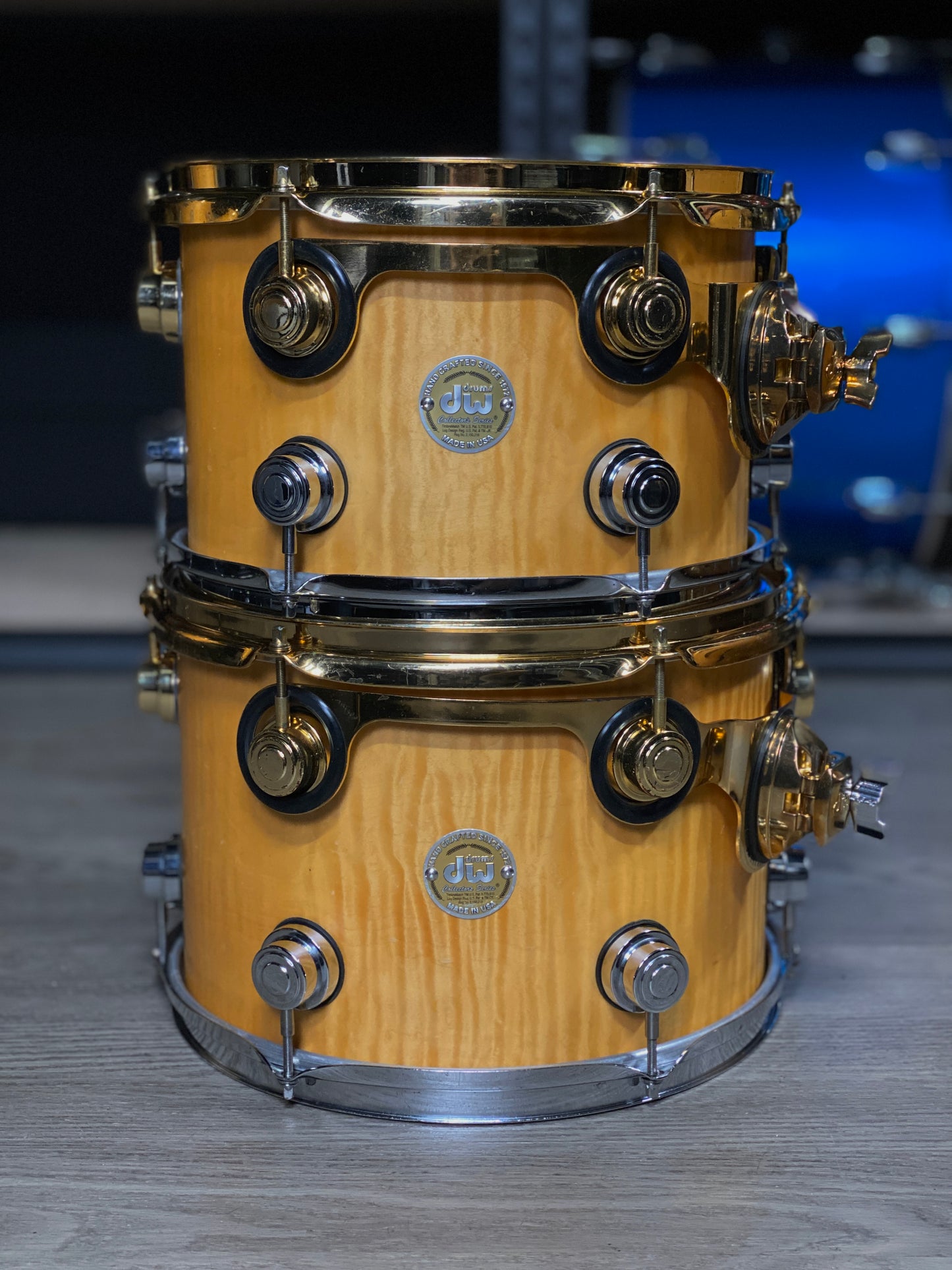 DW Collector’s Series Drum Kit – Exotic Quilted Maple (2006 Gold Badge)