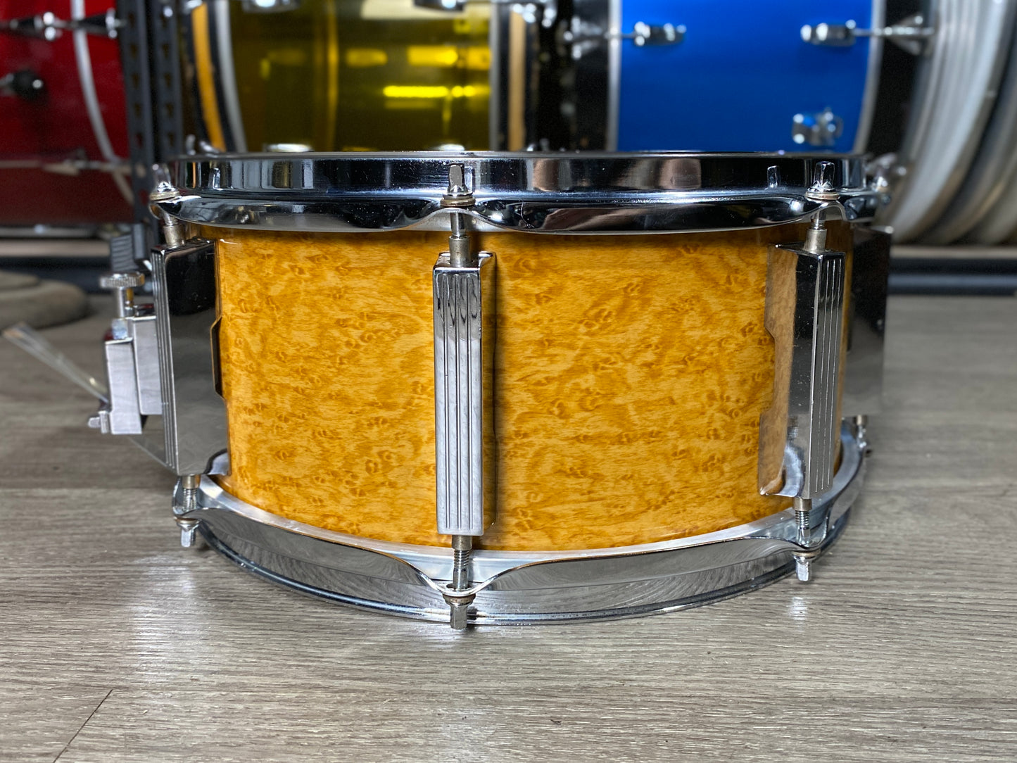Tama 6x13 Artwood Snare Drum Amber Gravure 1990s