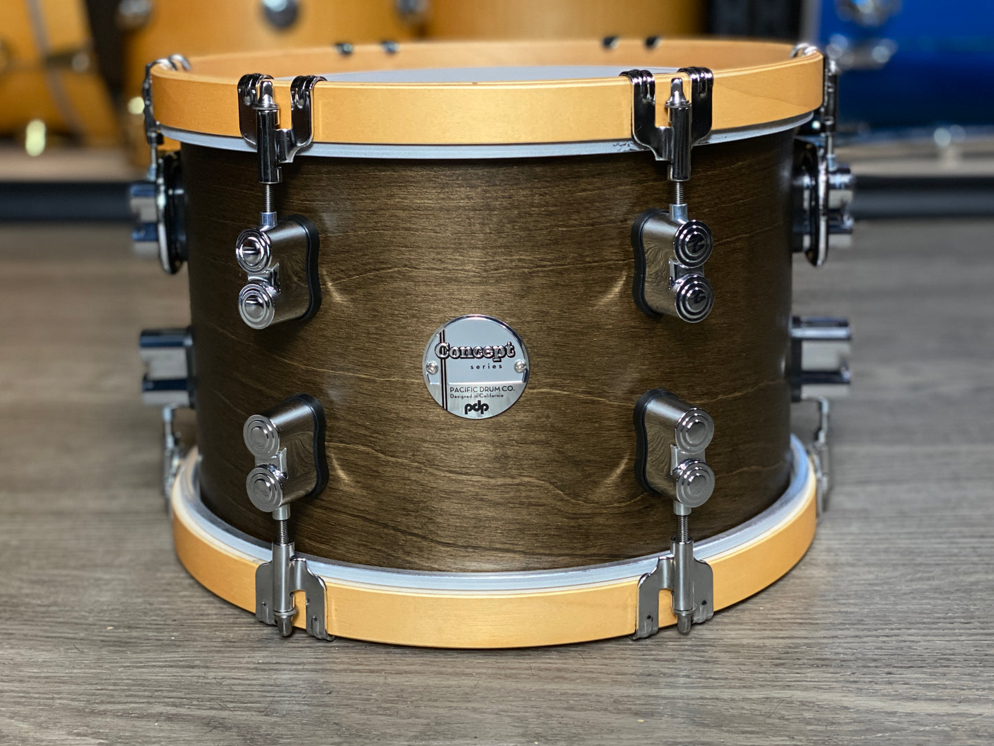 PDP Concept Classic Maple 8x12 Rack Tom – Walnut / Natural Hoops