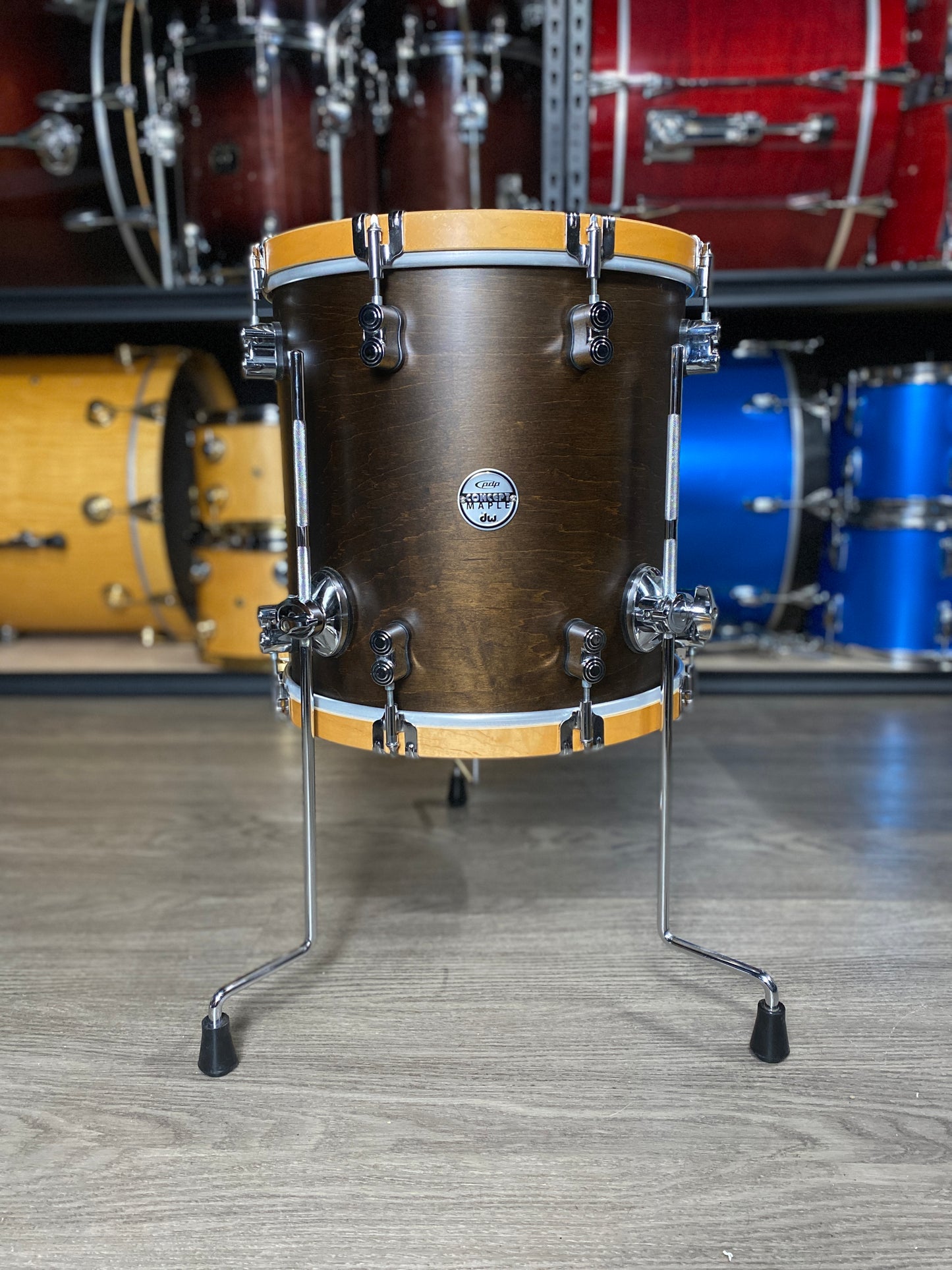 PDP Concept Classic Maple Drum Kit – Walnut / Natural Hoops