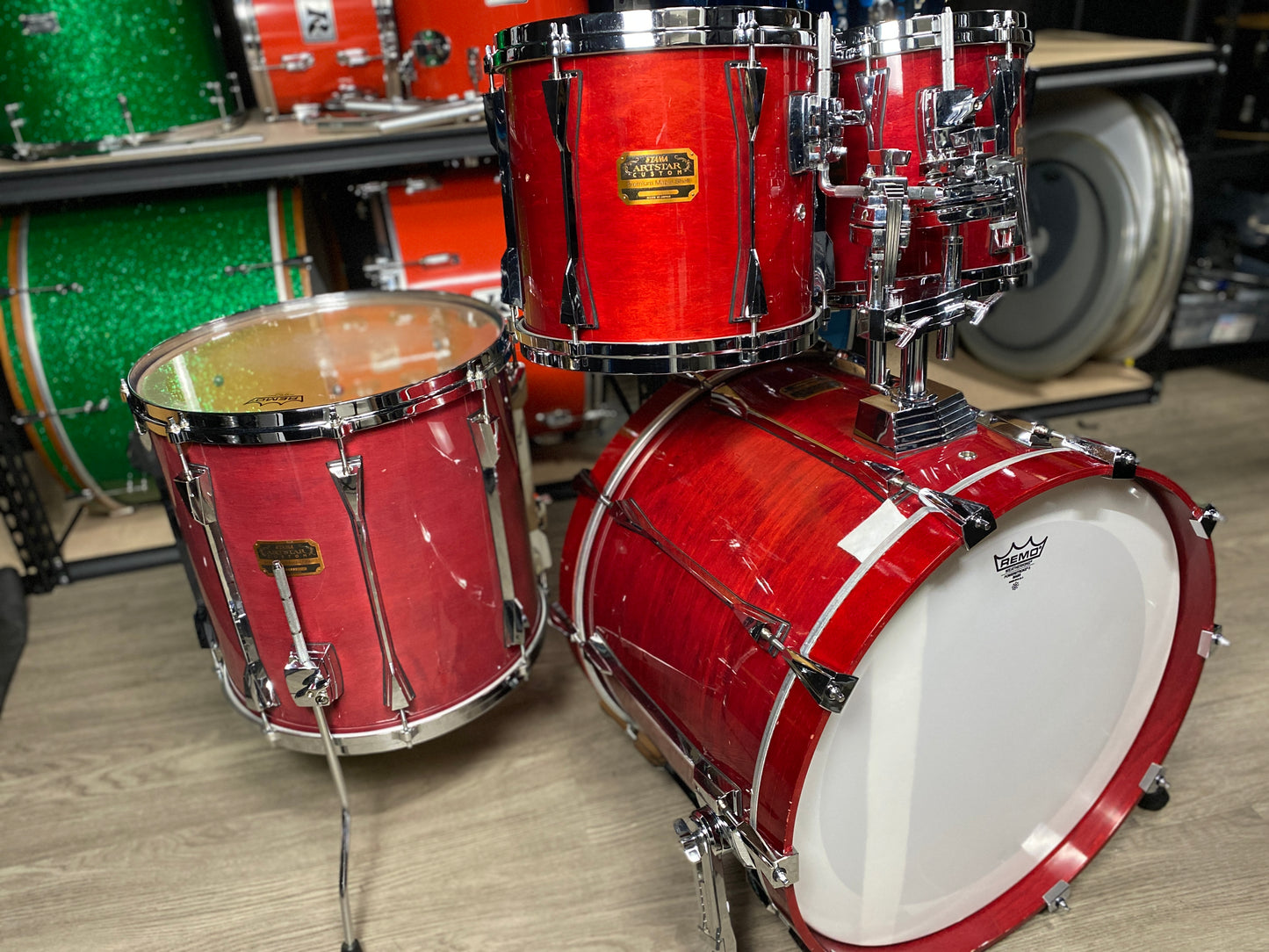 Tama Artstar Custom Maple Drum Kit Cherry Wine 1990s