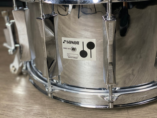 Sonor 8x14 Phonic D508 Ferro Manganese Steel Snare Drum – 1980s
