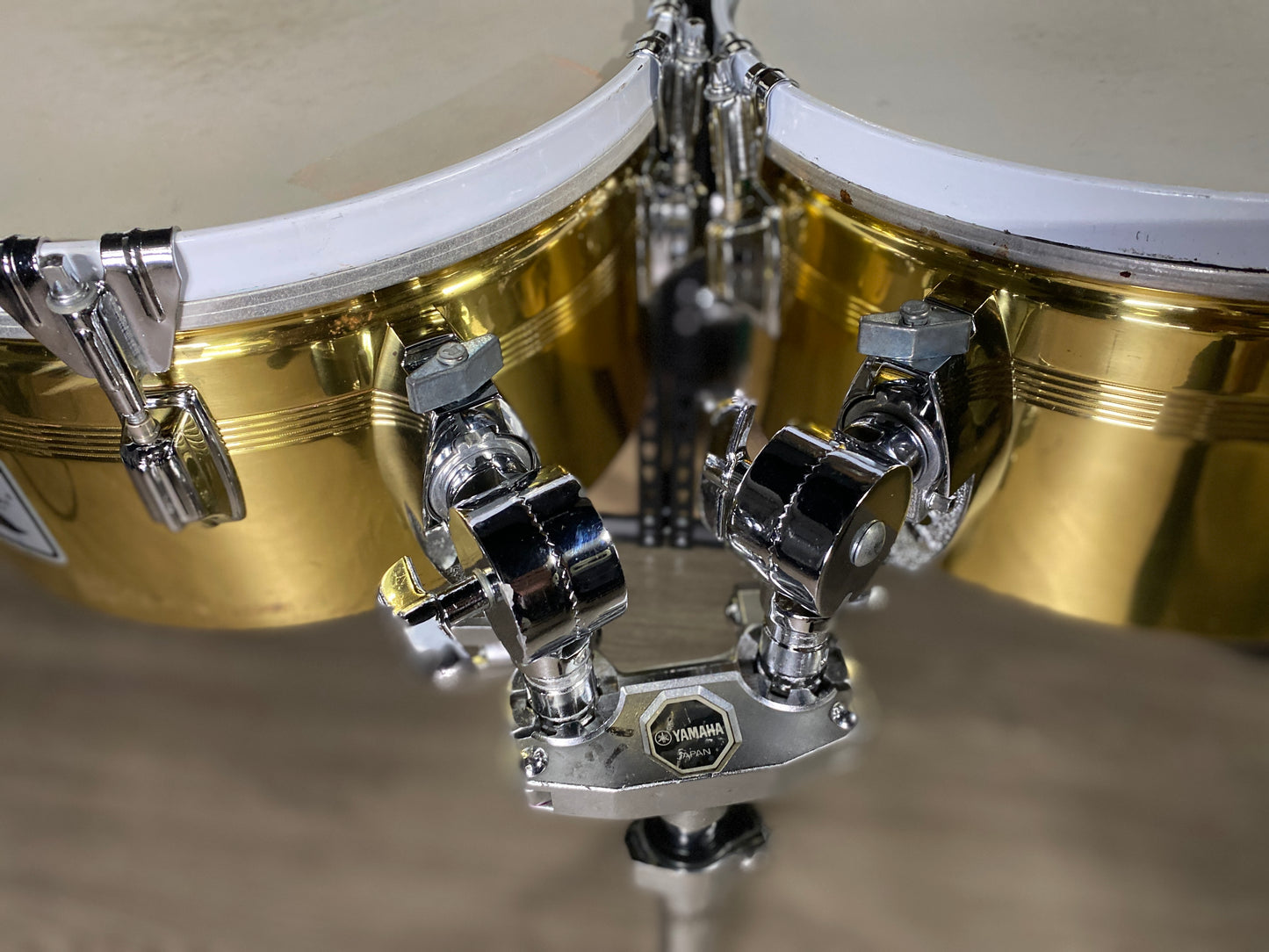 Rogers 13” / 14” Big R Brass Timbale Set – 1980s