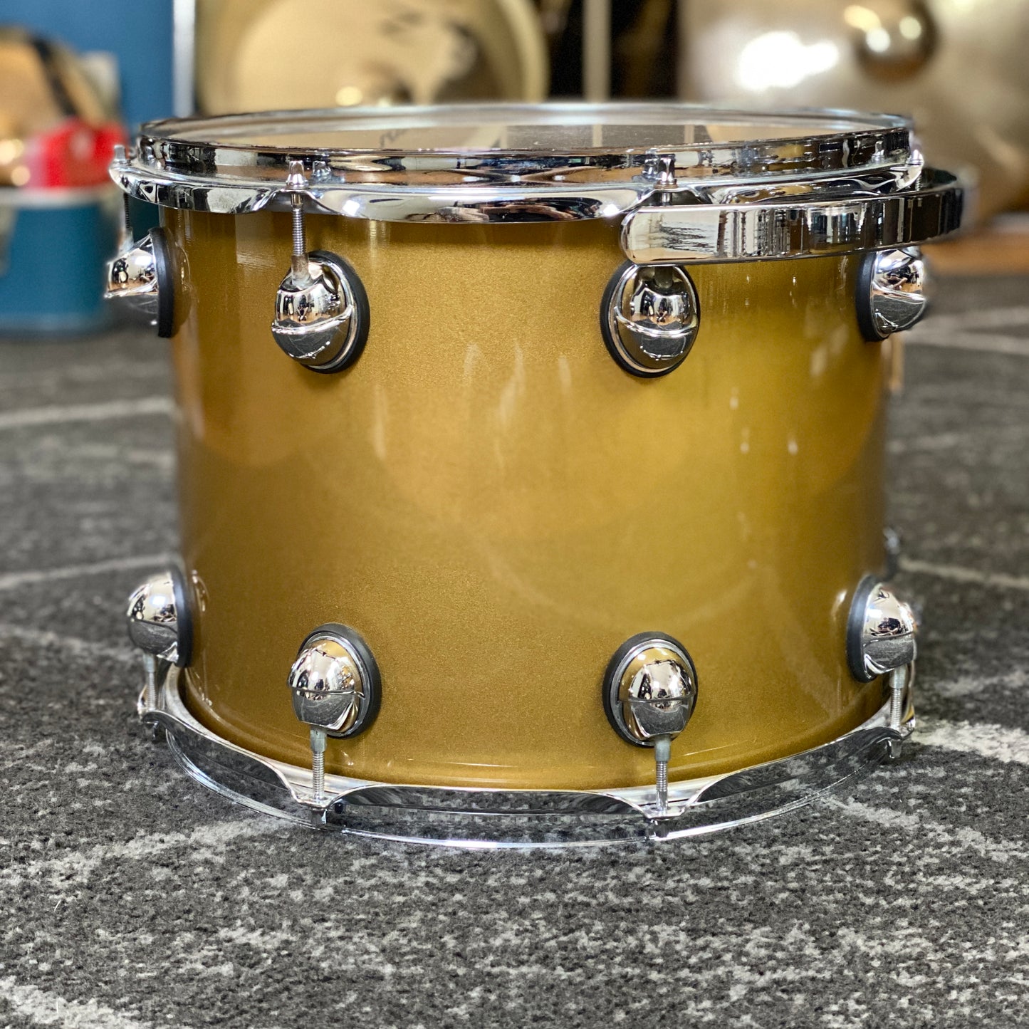 Premier Genista 10/12/14/22 Drum Kit Gold Lacquer - 1998