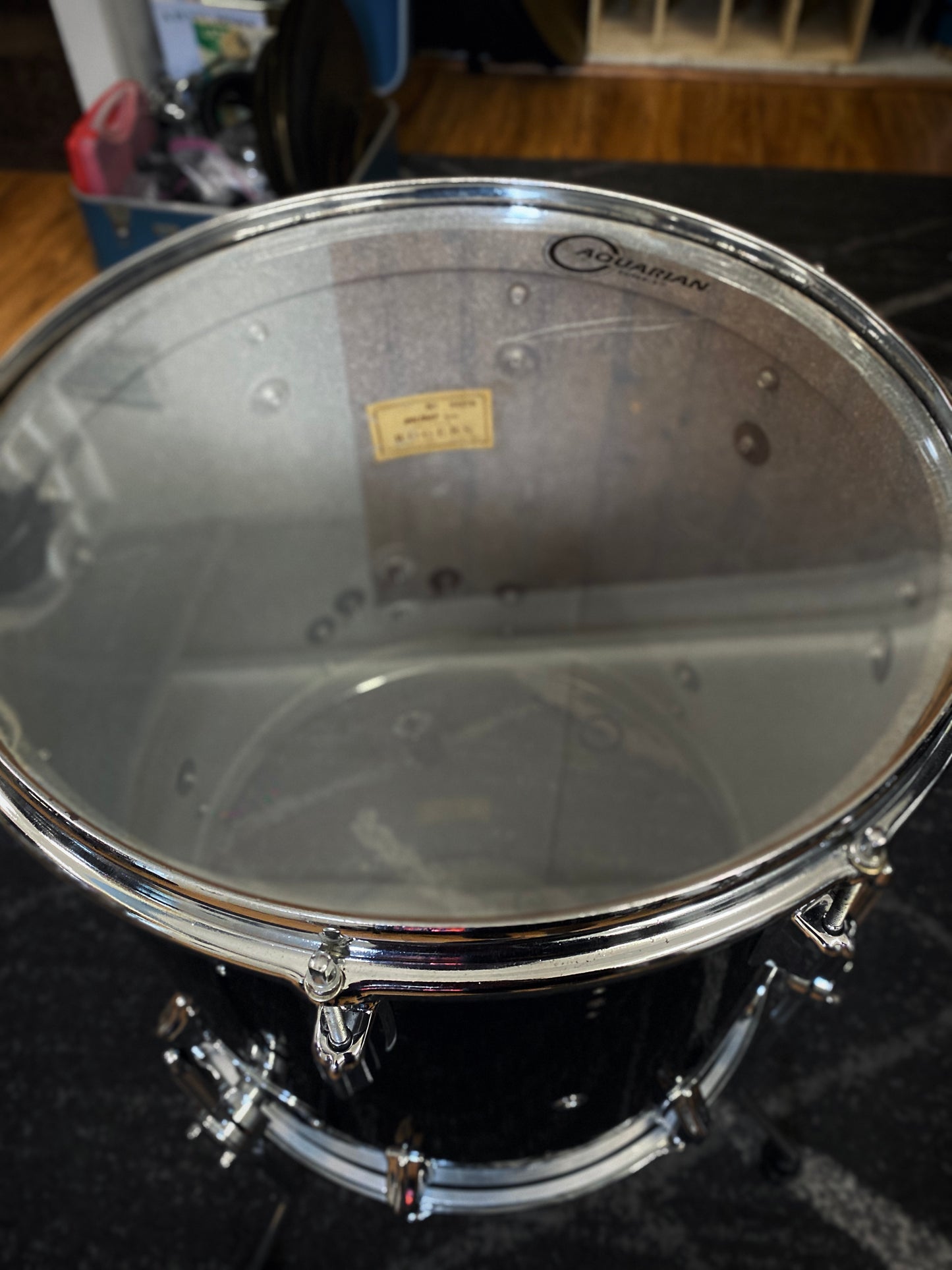 Rogers 16x16 Holiday Floor Tom - Black 1960s