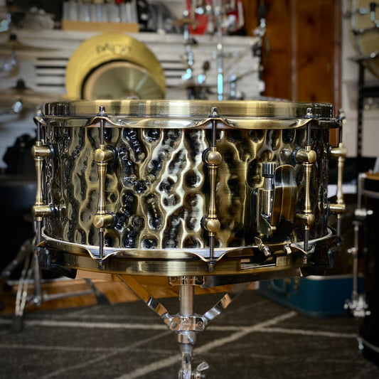 Mapex 6.5x14 Black Panther Sledgehammer Brass Snare Drum