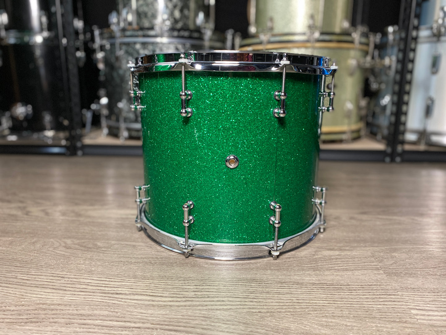 Orange County Custom Drum Kit 14/16/18/26 - Green Sparkle