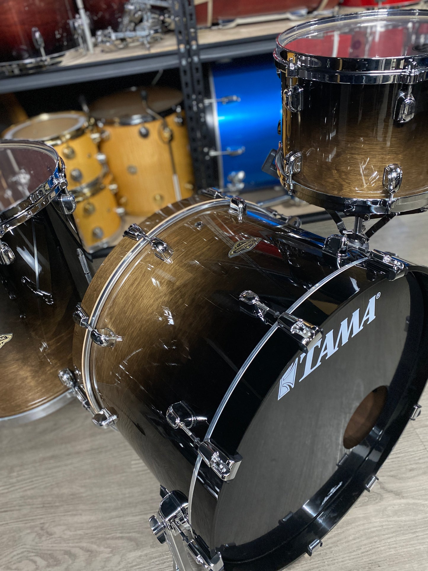 Tama Starclassic Walnut/Birch 3pc Drum Kit – Transparent Mocha Fade