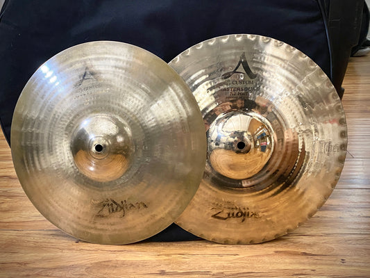 Zildjian 14” A Custom Mastersound Hi Hat Cymbals