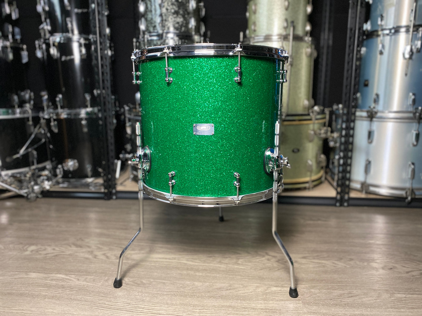 Orange County Custom Drum Kit 14/16/18/26 - Green Sparkle