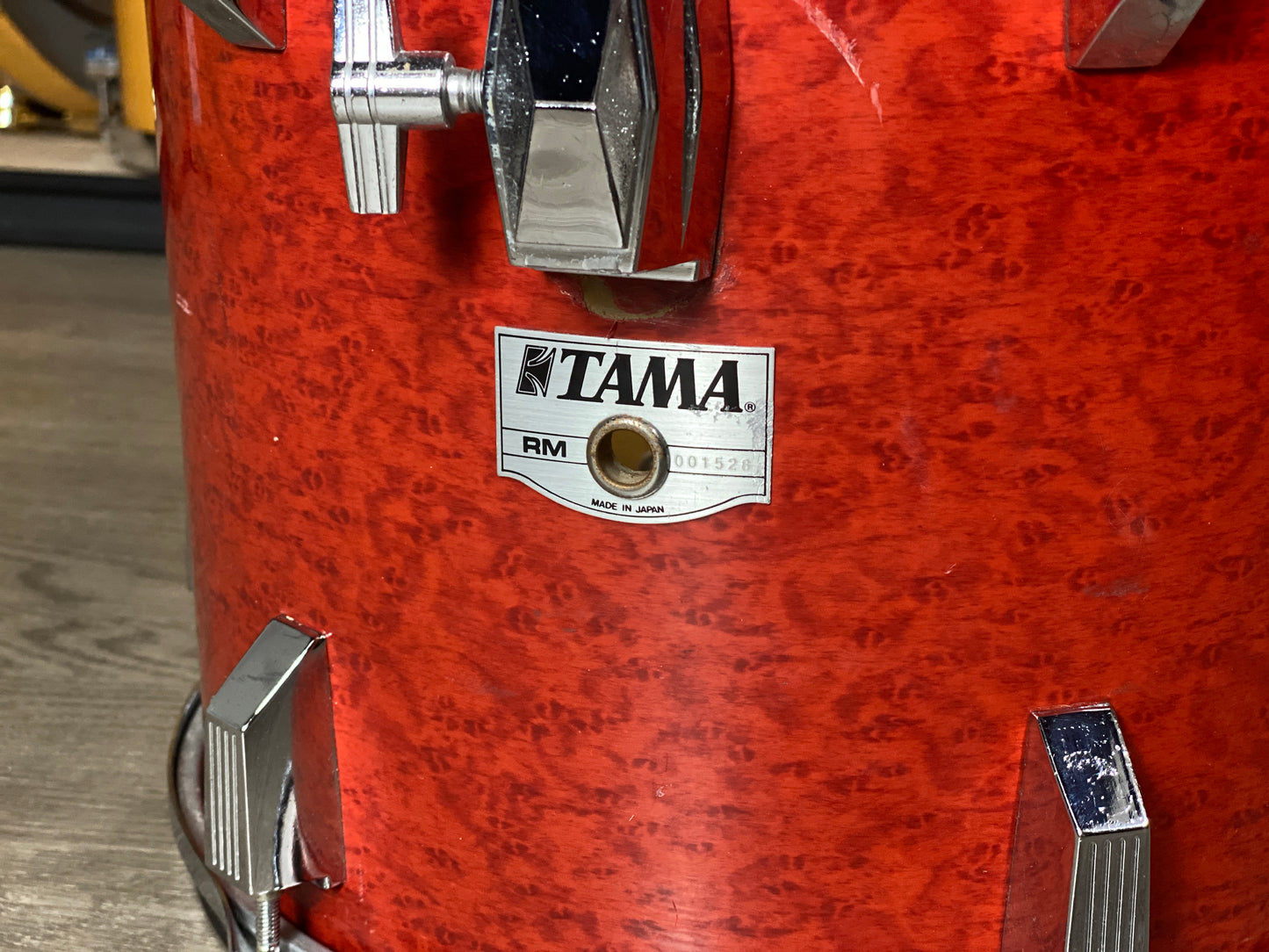 Tama 12x13 Rockstar RM Rack Tom Drum Gravure Cherry Wine