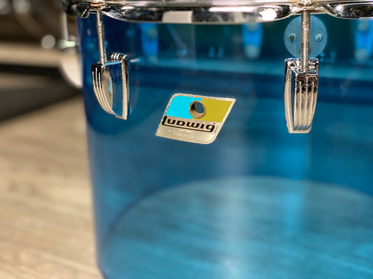 Ludwig 10x14 Vistalite Concert Tom Blue - 1970s