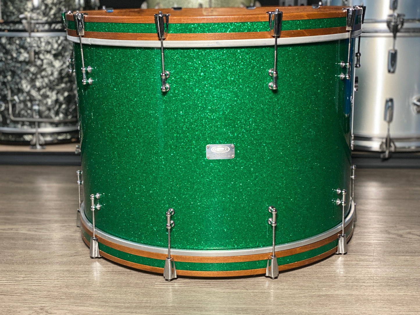Orange County Custom Drum Kit 14/16/18/26 - Green Sparkle