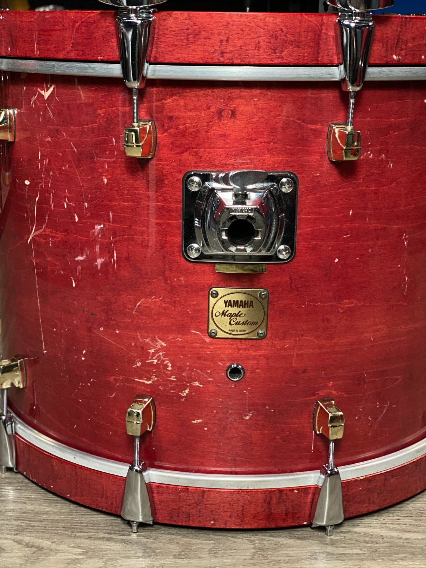 Yamaha Maple Custom Drum Kit – Red Maple Lacquer (1990s)