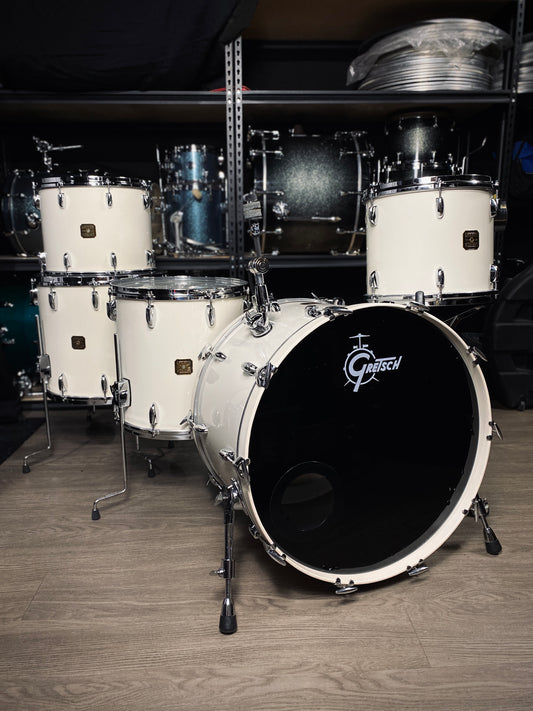 Gretsch USA Drum Set – White Nitron (Early 1980s)