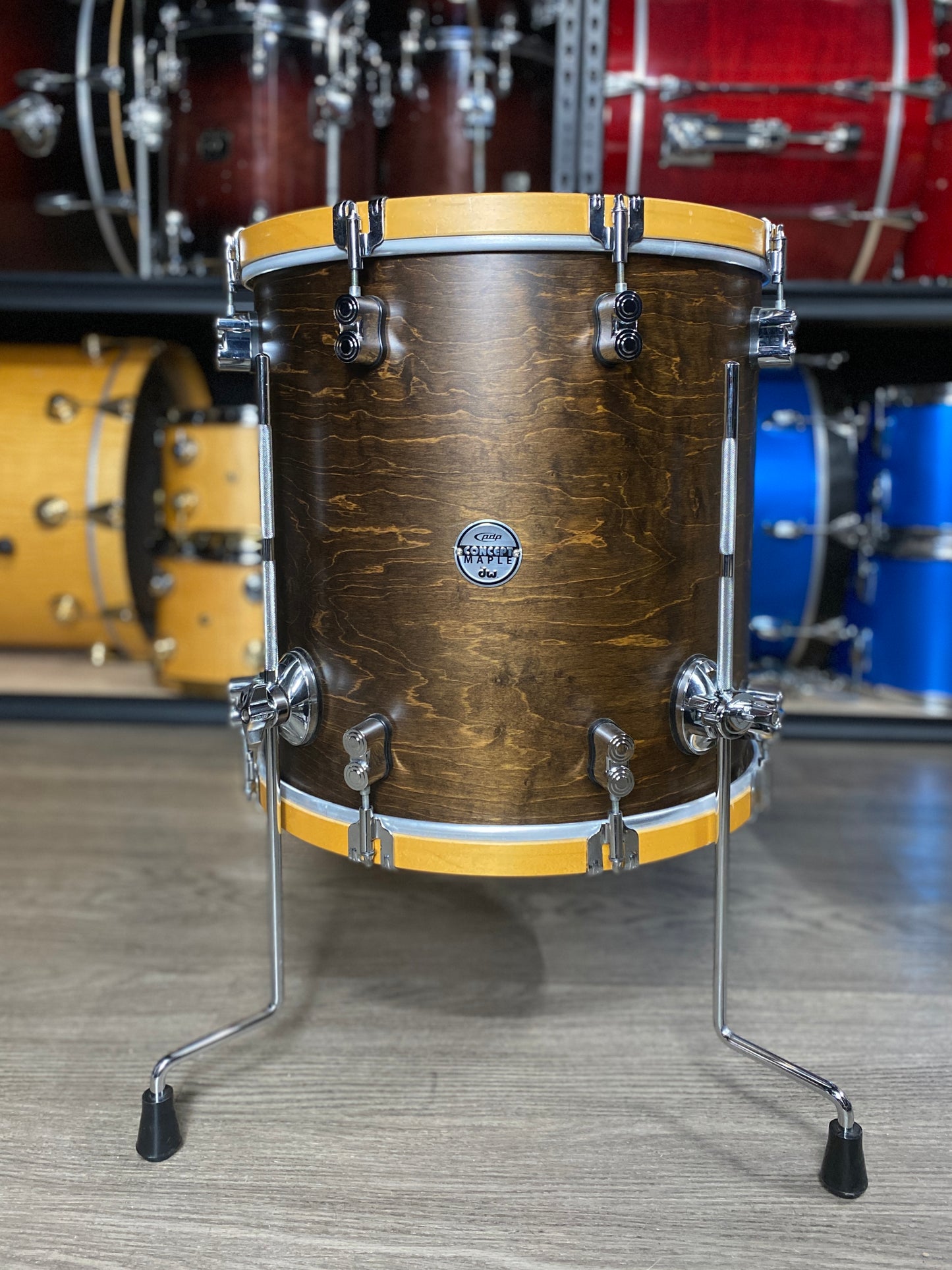 PDP Concept Classic Maple Drum Kit – Walnut / Natural Hoops