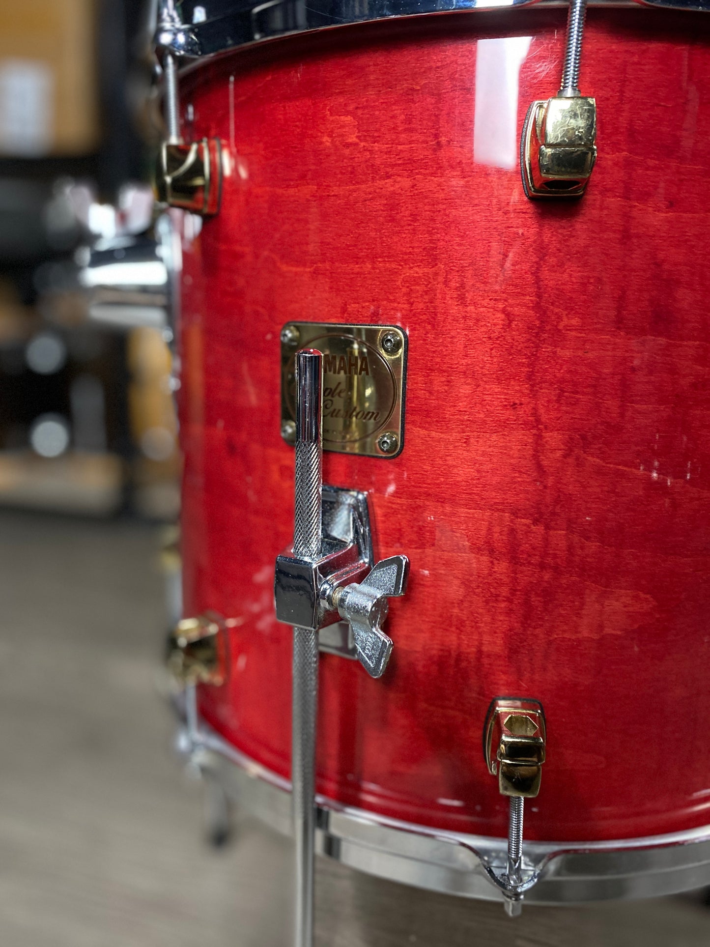 Yamaha Maple Custom Drum Kit – Red Maple Lacquer (1990s)