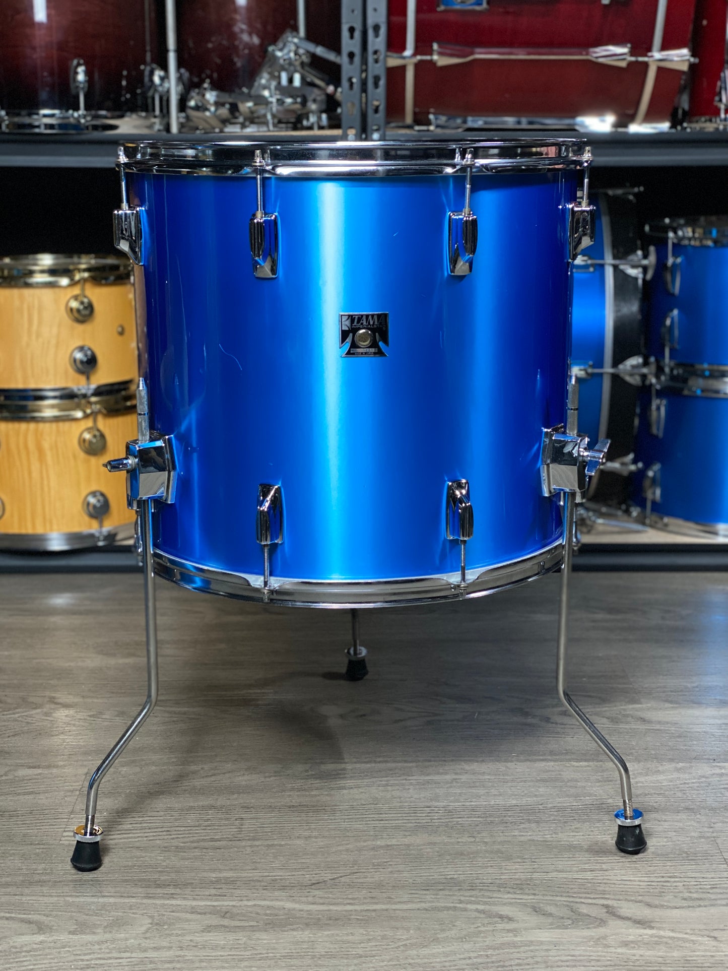 Tama Imperialstar 16x18 Floor Tom Metalic Blue 1970s