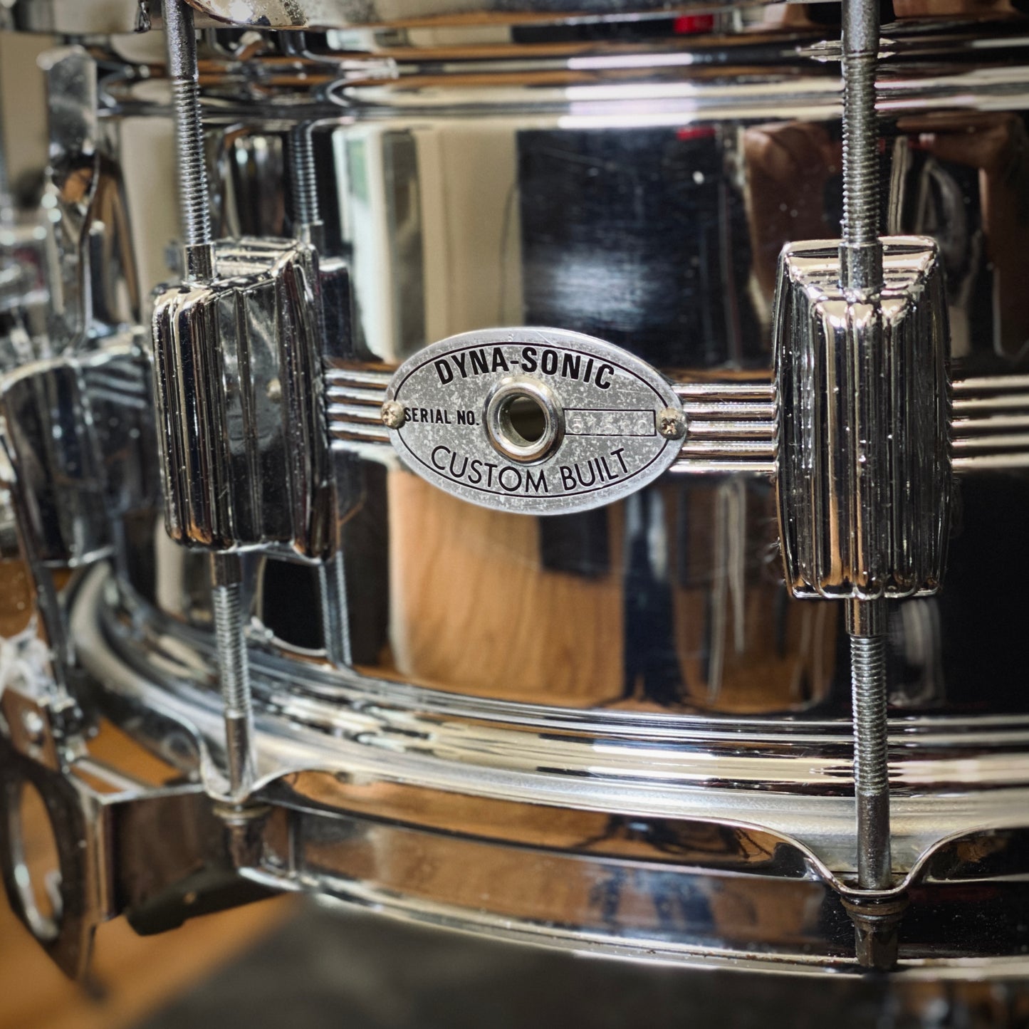 Rogers Drums 6.5x14 Dynasonic 5-Line Snare Drum – 1970s