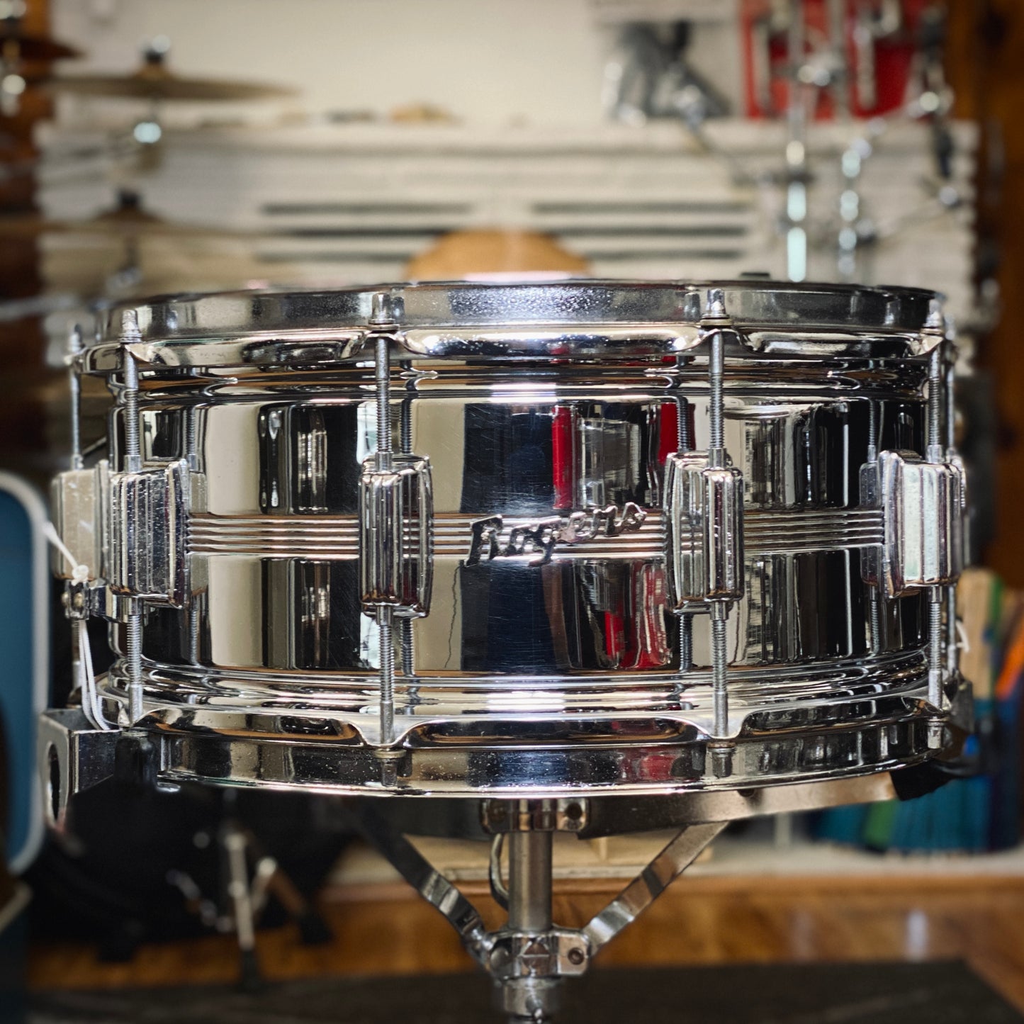 Rogers Drums 6.5x14 Dynasonic 5-Line Snare Drum – 1970s