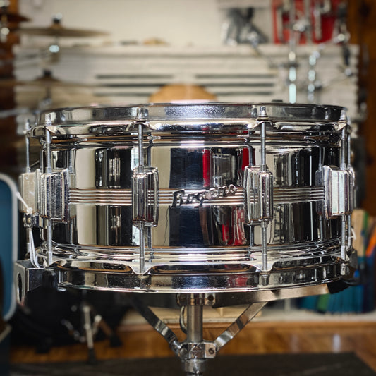 Rogers Drums 6.5x14 Dynasonic 5-Line Snare Drum – 1970s