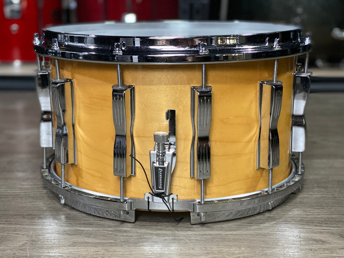 Ludwig 8x14 Coliseum 12 Lug Snare Drum 1980s