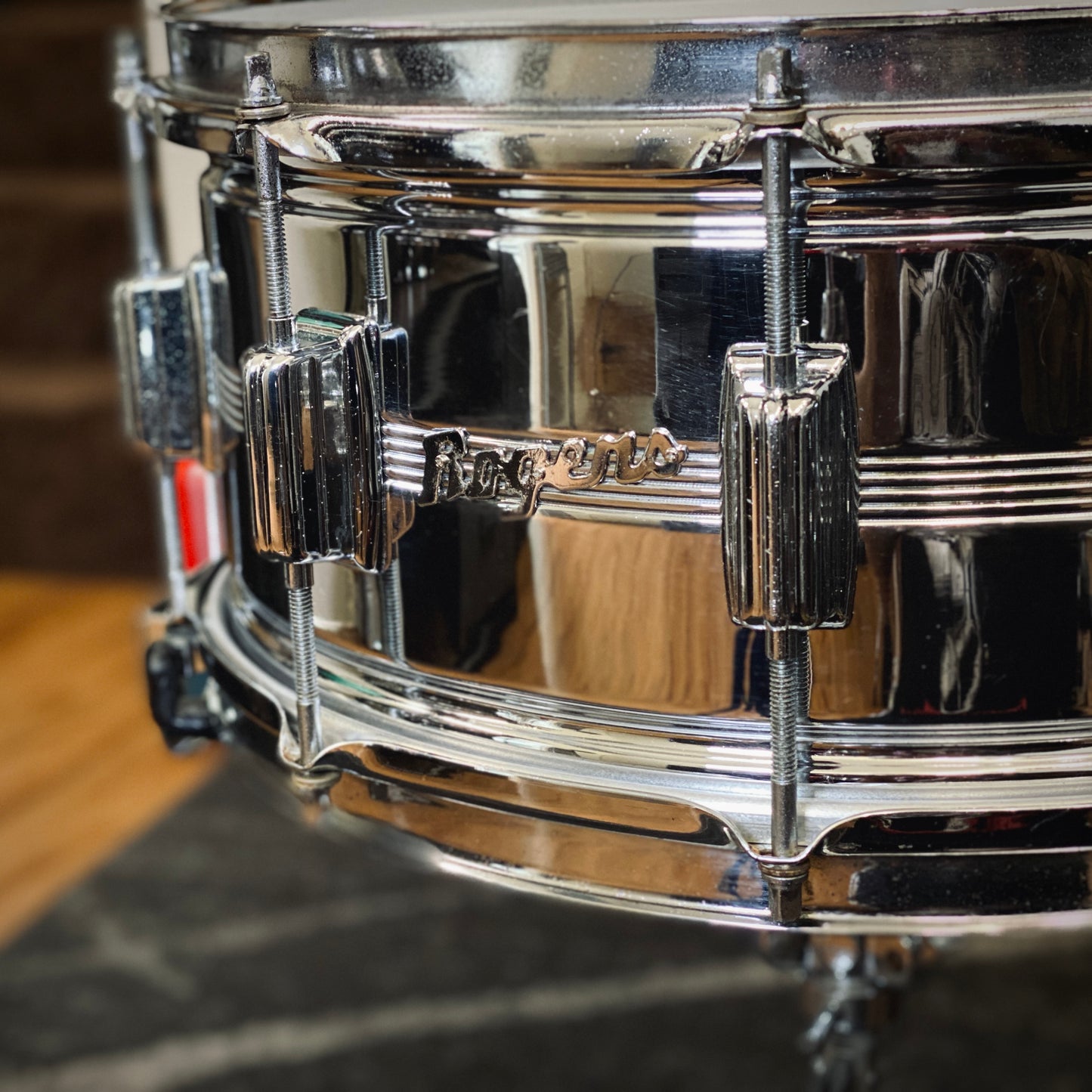 Rogers Drums 6.5x14 Dynasonic 5-Line Snare Drum – 1970s