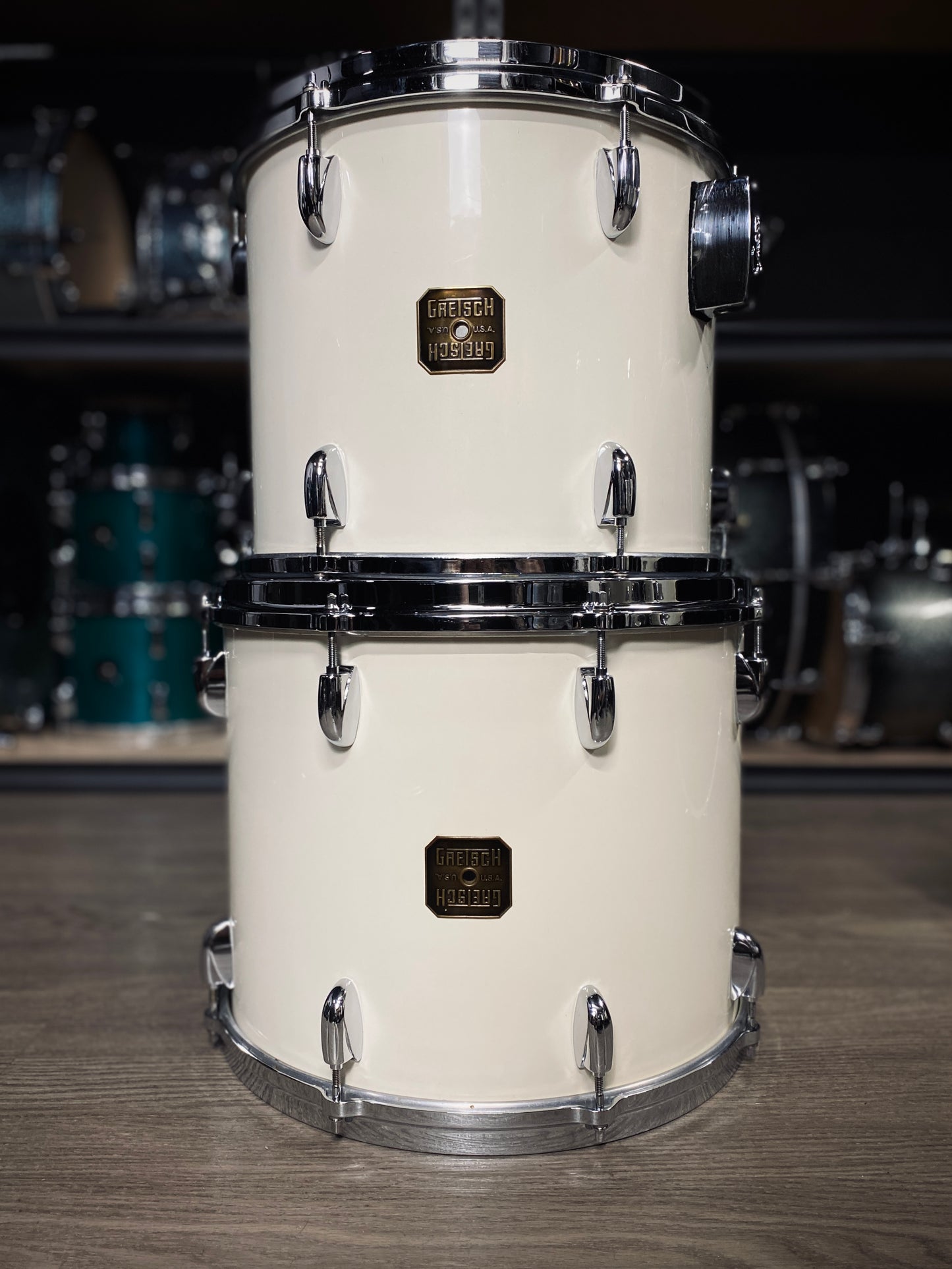 Gretsch USA Drum Set – White Nitron (Early 1980s)