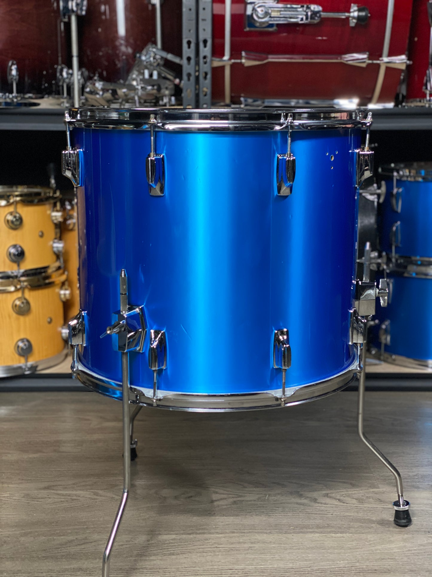 Tama Imperialstar 16x18 Floor Tom Metalic Blue 1970s
