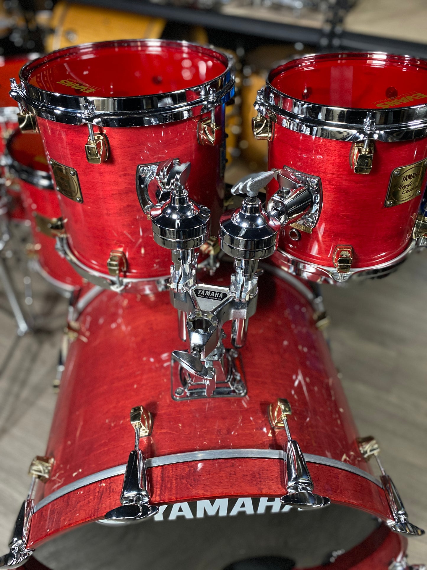 Yamaha Maple Custom Drum Kit – Red Maple Lacquer (1990s)