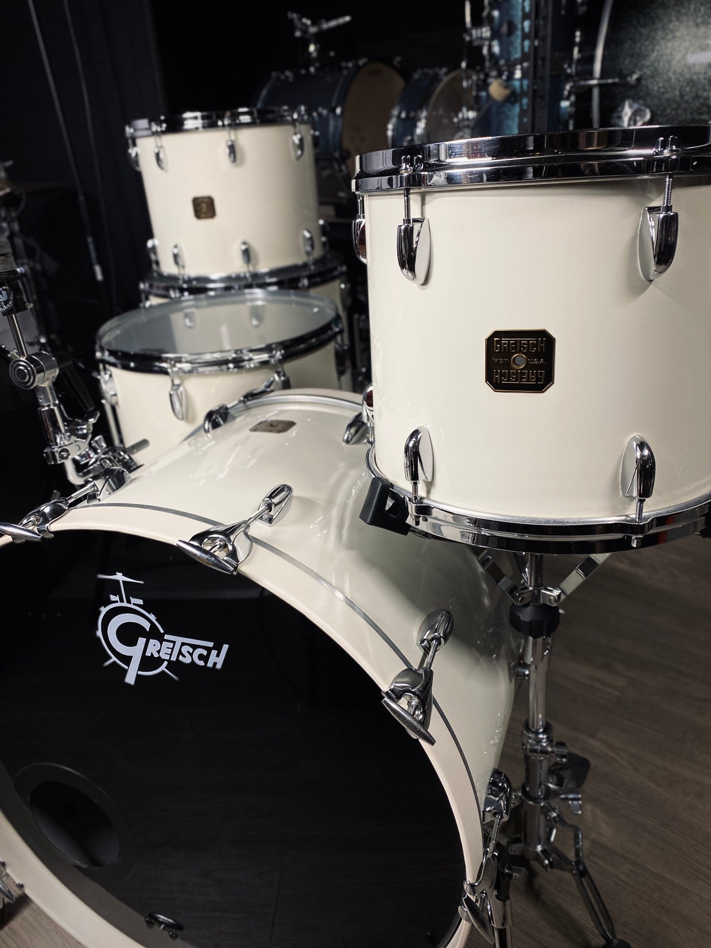 Gretsch USA Drum Set – White Nitron (Early 1980s)