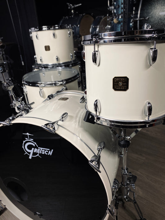 Gretsch USA Drum Set – White Nitron (Early 1980s)